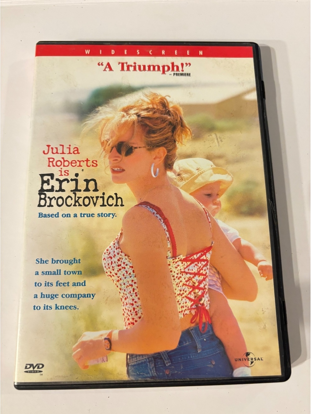 Erin Brockovich DVD 2000 Widescreen Julia Roberts Universal True Story